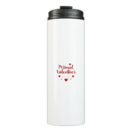 Minimaal Valentijnsdag Liefdes Typography Design | Thermosbeker