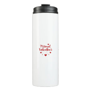 Minimaal Valentijnsdag Liefdes Typography Design Thermosbeker