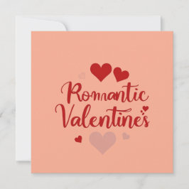 Minimaal Valentijnsdag Liefdes Typography Ontwerp Kaart