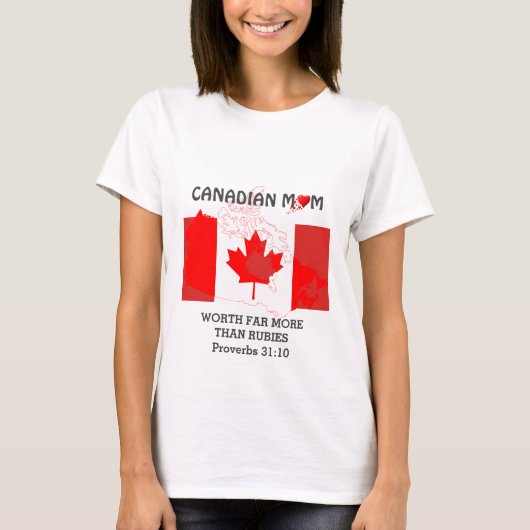 MINIMAAL VAN CANADIAN, meer dan Rubies PROVERBS 31 T-shirt (Voorkant)