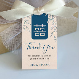 Minimaal Verlof Chinees Bruiloft Label Cadeaulabel