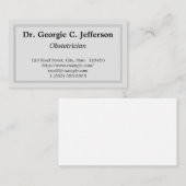 Minimaal verloskundig Visitekaartje (Voorkant / Achterkant)