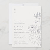 Minimaal Verloving waterloperschets uitnodigen Bedankkaart (Voorkant)