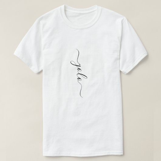 Minimaal - Verticaal T-shirt (Design voorkant)