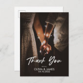 Minimaal Vervang Uw Foto Plat Bedankkaartje Uitnodiging Briefkaart (Voorkant / Achterkant)