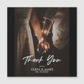 Minimaal Vervang Uw Foto Plat Bedankt Ansichtkaart (Voorkant)