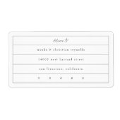 Minimaal verzendadres Labels Business (Voorkant)