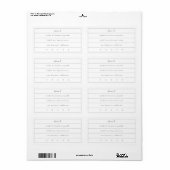 Minimaal verzendadres Labels Business (Full Sheet)