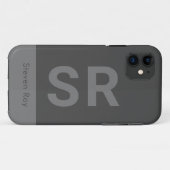 Minimaal vet gepersonaliseerd Case-Mate iPhone case (Achterkant (horizontaal))