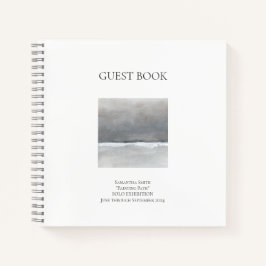 Minimaal vierkant Show exhibition Guest Book Notitieboek