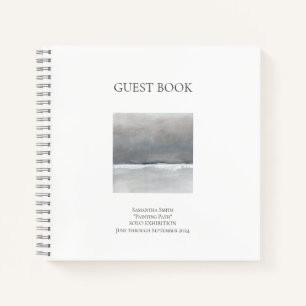 Minimaal vierkant Show exhibition Guest Book Notitieboek