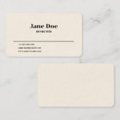 Minimaal Visitekaartje (Voorkant / Achterkant)