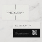 Minimaal Visitekaartje (Voorkant / Achterkant)