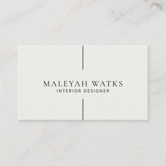 Minimaal Visitekaartje (Voorkant)