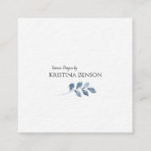 Minimaal Visitekaartje - Blauw (Voorkant)