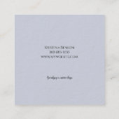 Minimaal Visitekaartje - Blauw (Achterkant)