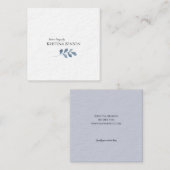 Minimaal Visitekaartje - Blauw (Voorkant / Achterkant)