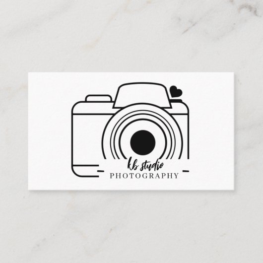 Minimaal Visitekaartje fotograaf (Voorkant)