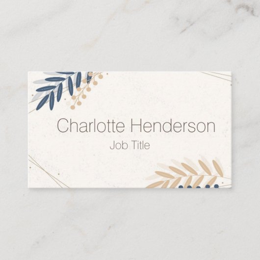 Minimaal Visitekaartje leder (Voorkant)