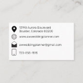 Minimaal Visitekaartje met foto (Achterkant)