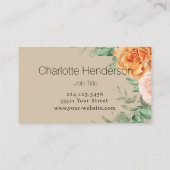 Minimaal Visitekaartje Rozen (Achterkant)