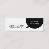 Minimaal Visitekaartje van de Mini van de Ontwikke (Voorkant)