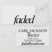 Minimaal Visitekaartje van het Logo (Voorkant / Achterkant)