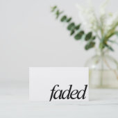 Minimaal Visitekaartje van het Logo (Staand voorkant)