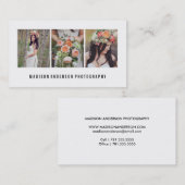 Minimaal | Visitekaartjes voor fotografie (Voorkant / Achterkant)