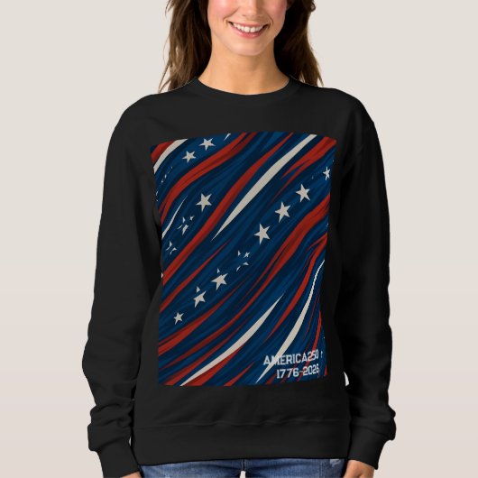 Minimaal Vlag Streep Patroon | Dames Trui (Voorkant)