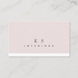 Minimaal vloeiend en wit, modern intern ontwerp visitekaartje