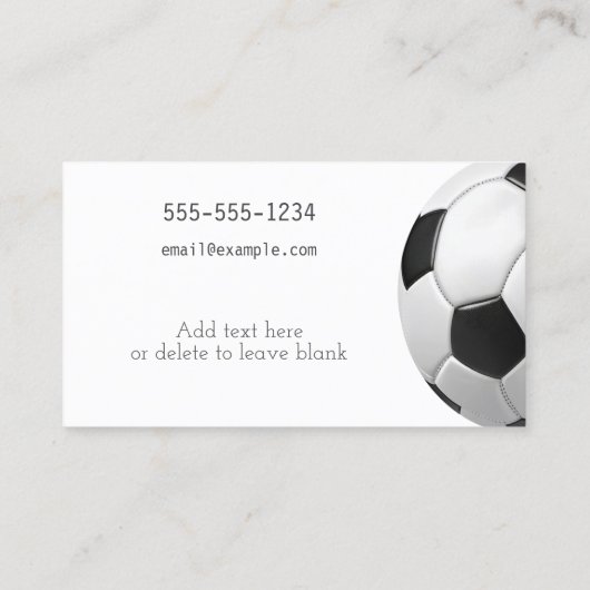 Minimaal Voetbal Paarse QR Code Football Coach Visitekaartje (Achterkant)