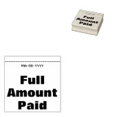 Minimaal "volledig betaald bedrag" Rubberstempel (Gestempeld)