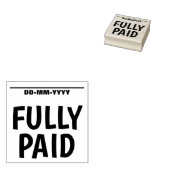 Minimaal "VOLLEDIG BETAALD" Rubberstempel (Gestempeld)