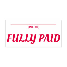 Minimaal "VOLLEDIG BETAALD" Rubberstempel Zelfinktende Stempel