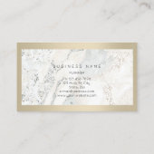 Minimaal voor ivoren Lijst metallisch steengrijze  Visitekaartje (Achterkant)