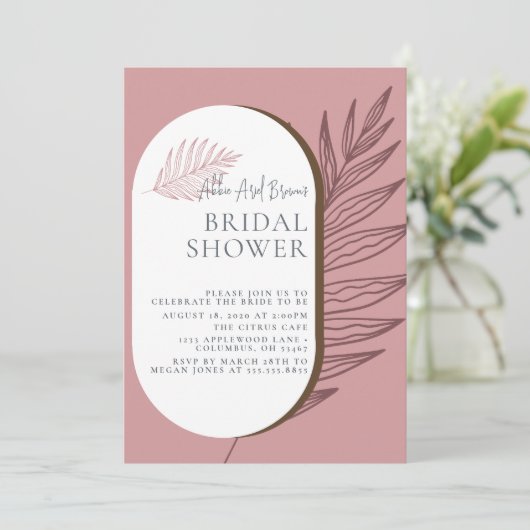 Minimaal Vrijgezellenfeest Dusty Script Kaart (Staand voorkant)