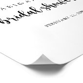 Minimaal Vrijgezellenfeest kalligrafie Poster (Hoek)