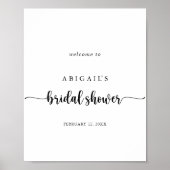 Minimaal Vrijgezellenfeest kalligrafie Poster (Voorkant)