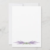 Minimaal Vrijgezellenfeest lavender Flower Bunles Kaart (Achterkant)