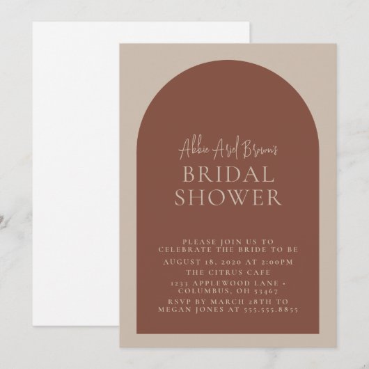 Minimaal Vrijgezellenfeest Tekst handschrift Boho  Kaart (Voorkant / Achterkant)