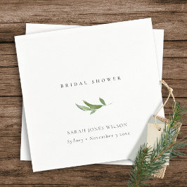 Minimaal Vrijgezellenfeest van Leafy Foliage Green Servet