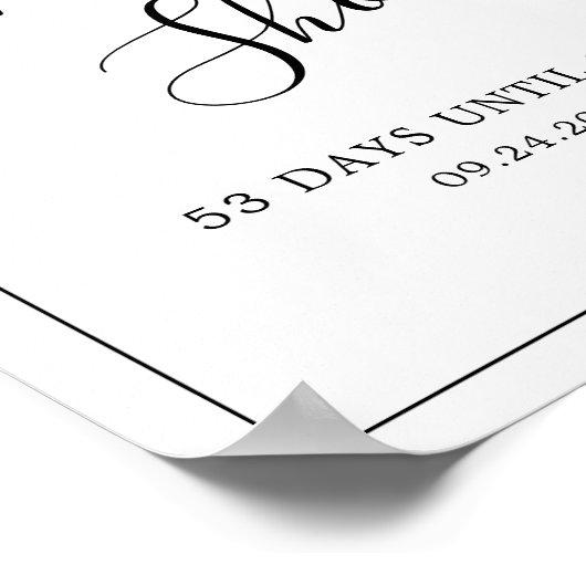 Minimaal Vrijgezellenfeest Welkom Poster (Hoek)