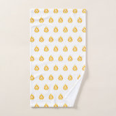 Minimaal Vuur Vlam Icoon Heet Aesthetic Grafisch Bad Handdoek (Handdoek)
