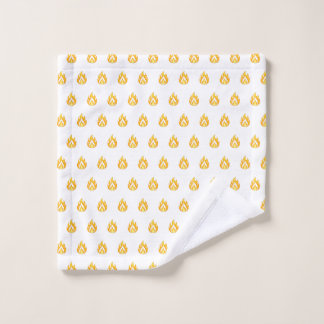 Minimaal Vuur Vlam Icoon Heet Aesthetic Grafisch Bad Handdoek