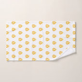 Minimaal Vuur Vlam Icoon Heet Aesthetic Grafisch Bad Handdoek (Handdoek)
