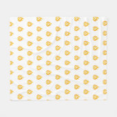 Minimaal Vuur Vlam Icoon Heet Aesthetic Grafisch Fleece Deken (Voorkant (Horizontaal))