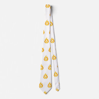 Minimaal Vuur Vlam Icoon Heet Verlicht Esthetisch  Stropdas