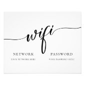 Minimaal wachtwoord voor kalligrafie WiFi Foto Afdruk (Voorkant)