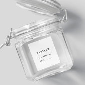 Minimaal waterdicht keukenetiket sticker